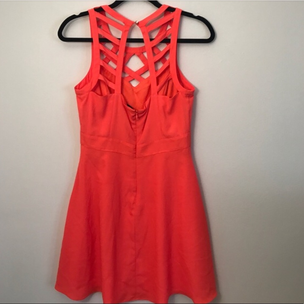 Laser Cut Guess Coral Cocktail Dress